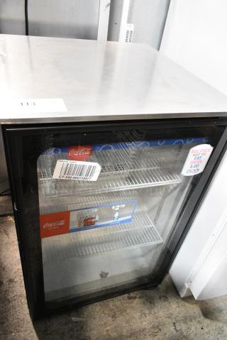 Imbera EVC04 Metal Commercial Mini Cooler Merchandiser. 115 Volts, 1 Phase. Tested and Working!