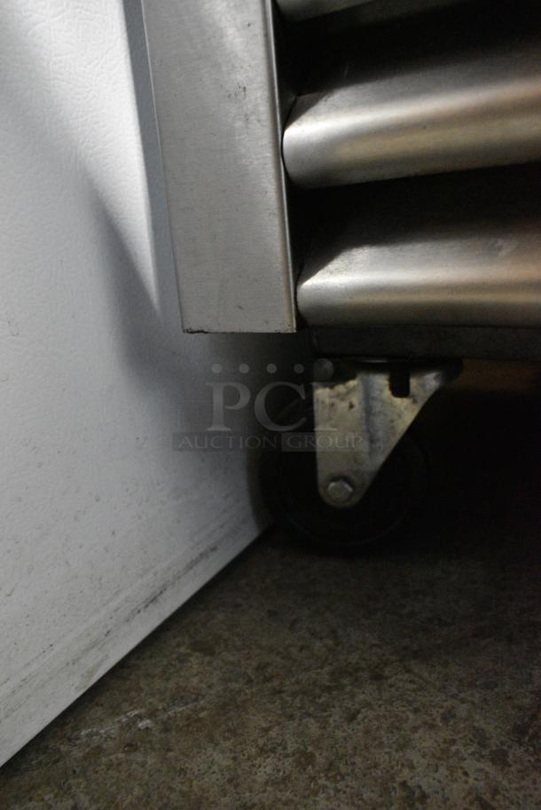 True T-35 Stainless Steel Commercial 2 Door Reach In Cooler w/ Poly Coated Racks on Commercial Casters. 115 Volts, 1 Phase. Tested and Working! - Image 3 of 6