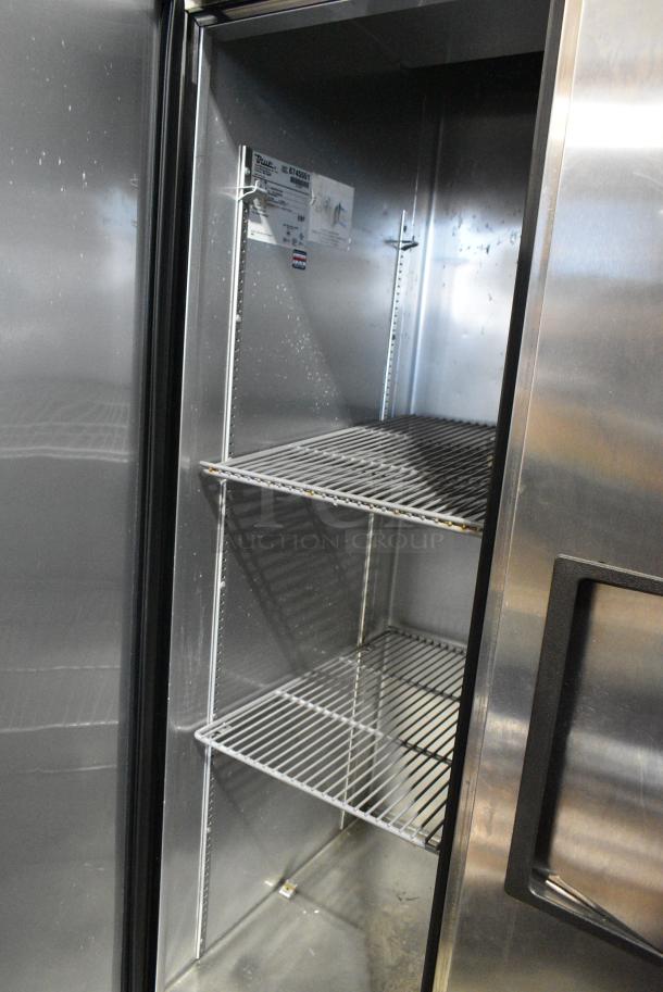 True T-35 Stainless Steel Commercial 2 Door Reach In Cooler w/ Poly Coated Racks on Commercial Casters. 115 Volts, 1 Phase. Tested and Working! - Image 4 of 6