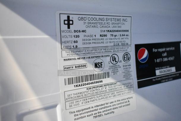 QBD DC6-HC Metal Mini Cooler Merchandiser. 120 Volts, 1 Phase. Tested and Working! - Image 4 of 4