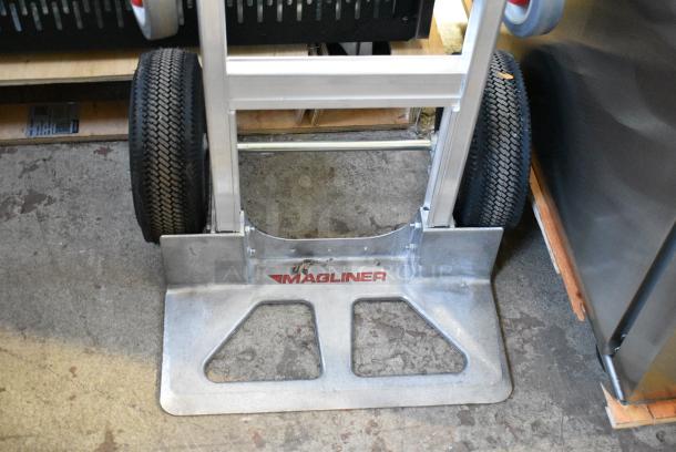 BRAND NEW SCRATCH AND DENT! Magliner Gemini Sr. 500 lb. 2-in-1 Convertible Hand Truck with 10" Pneumatic Wheels and U-Loop Handle GMK81UA4 546MG81UA4 - Image 3 of 7