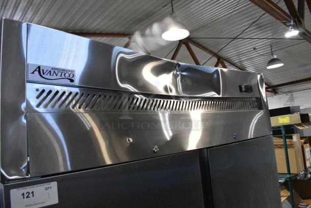 BRAND NEW SCRATCH AND DENT! 2023 Avantco 178Z2FHC Avantco Z2-F-HC 54" Solid Door Stainless Steel Reach-In Freezer. 115 Volts, 1 Phase. Tested and Powers On But Does Not Get Cold - Image 4 of 9