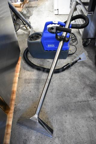 BRAND NEW SCRATCH AND DENT! Lavex 1-Stage Cold Water Spot Extractor with 7' Vacuum and Solution Hoses and 4" Clear-View Upholstery Tool - 2 Gallon, 55 PSI, 115 Volts, 1 Phase. Tested and Working!