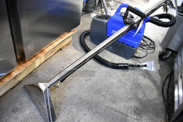 BRAND NEW SCRATCH AND DENT! Lavex 1-Stage Cold Water Spot Extractor with 7' Vacuum and Solution Hoses and 4" Clear-View Upholstery Tool - 2 Gallon, 55 PSI, 115 Volts, 1 Phase. Tested and Working! - Image 4 of 9