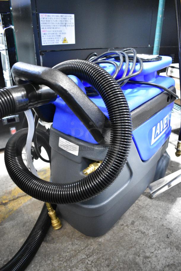 BRAND NEW SCRATCH AND DENT! Lavex 2-Stage Cold Water Spot Extractor with 7' Vacuum and Solution Hoses and 4" Clear-View Upholstery Tool - 3 Gallon, 55 PSI, 115 Volts, 1 Phase. Tested and Working! - Image 3 of 9