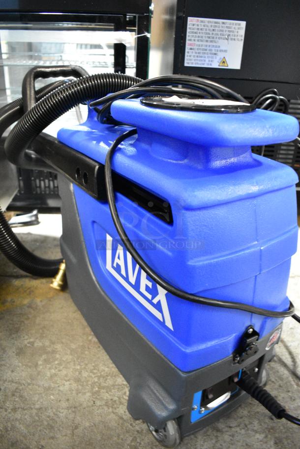 BRAND NEW SCRATCH AND DENT! Lavex 2-Stage Cold Water Spot Extractor with 7' Vacuum and Solution Hoses and 4" Clear-View Upholstery Tool - 3 Gallon, 55 PSI, 115 Volts, 1 Phase. Tested and Working! - Image 4 of 9