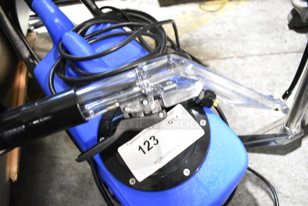 BRAND NEW SCRATCH AND DENT! Lavex 2-Stage Cold Water Spot Extractor with 7' Vacuum and Solution Hoses and 4" Clear-View Upholstery Tool - 3 Gallon, 55 PSI, 115 Volts, 1 Phase. Tested and Working! - Image 7 of 9
