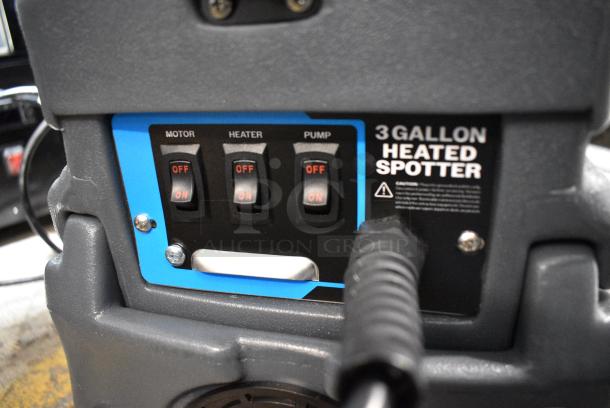 BRAND NEW SCRATCH AND DENT! Lavex 2-Stage Heated Spot Extractor with 15' Vacuum and Solution Hoses and 4" Stainless Steel Upholstery Tool - 3 Gallon, 55 PSI, 115 Volts, 1 Phase. Tested and Powers On But Parts Do Not Move - Image 6 of 13