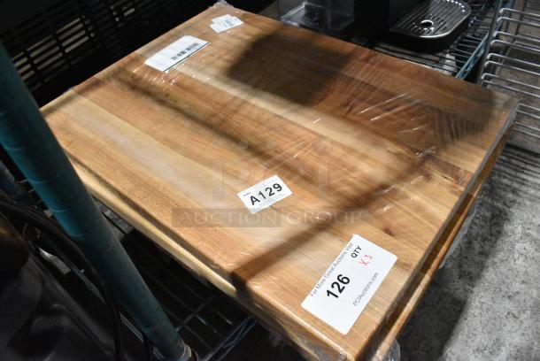 3 BRAND NEW SCRATCH AND DENT! Wooden Cutting Boards.3 Times Your Bid! - Image 2 of 4