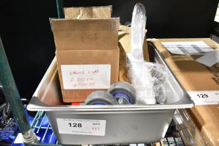 7 Various BRAND NEW SCRATCH AND DENT Items Chef & Sommelier ESK01 Chelsea 10" 18/10 Stainless Steel Extra Heavy Weight Steak Knife by Arc Cardinal - 6/Case, Commercial Casters. 7 Times Your Bid!