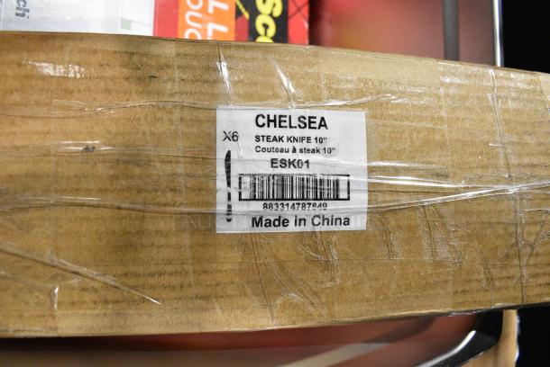7 Various BRAND NEW SCRATCH AND DENT Items Chef & Sommelier ESK01 Chelsea 10" 18/10 Stainless Steel Extra Heavy Weight Steak Knife by Arc Cardinal - 6/Case, Commercial Casters. 7 Times Your Bid! - Image 7 of 8