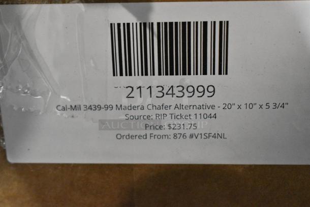 BRAND NEW SCRATCH AND DENT! Cal-Mil 3439-99 Madera Chafer Alternative - 20" x 10" x 5 3/4" 211343999 - Image 5 of 5