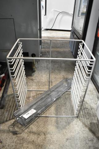 3 Various BRAND NEW SCRATCH AND DENT! Items Including Metal Rack and 2 Poly Units. 3 Times Your Bid!