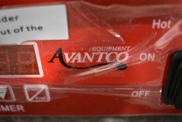 BRAND NEW SCRATCH AND DENT! 2024 Avantco 177PG400ST Commercial Dual Panini Sandwich Grill with Timer, Smooth Plates, and 19 5/8" x 9 1/8" Cooking Surface. 120 Volts, 1 Phase. Tested and Working! - Image 3 of 11