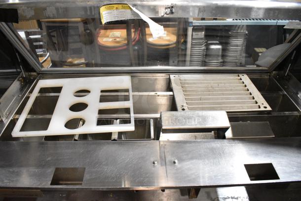 Duke Metal Commercial Subway Sandwich Make Line Prep Line w/ Lowering Sneeze Guard. 120 Volts, 1 Phase. - Image 4 of 9