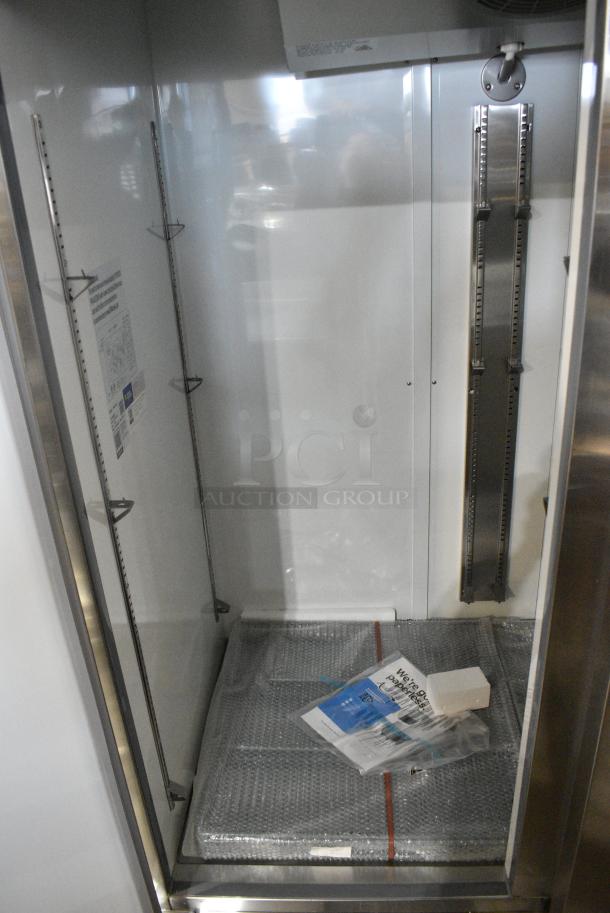 BRAND NEW SCRATCH AND DENT! Avantco 178A49FHC Stainless Steel Commercial 2 Door Reach In Freezer. 115 Volts, 1 Phase. Tested and Powers On But Does Not Get Cold - Image 5 of 8