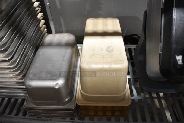 ALL ONE MONEY! Tier Lot of Various Items Including Stainless Steel Drop In Bins, Poly Drop In Bin and Napkin Dispenser - Image 3 of 4