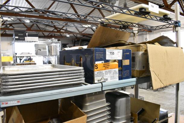 ALL ONE MONEY! Tier Lot of Various Items Including Metal Baking Pans, Loaf Pan Liners and Poly Drop In Bin Lids. - Image 1 of 4