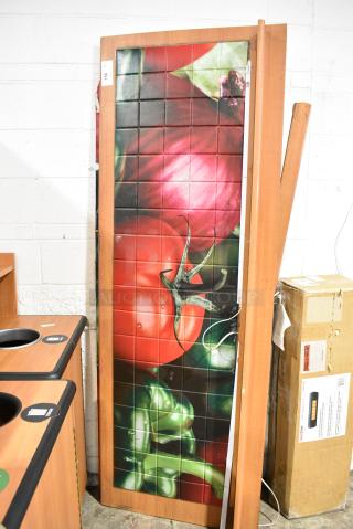 Wood Pattern Subway Make Line Front Panel