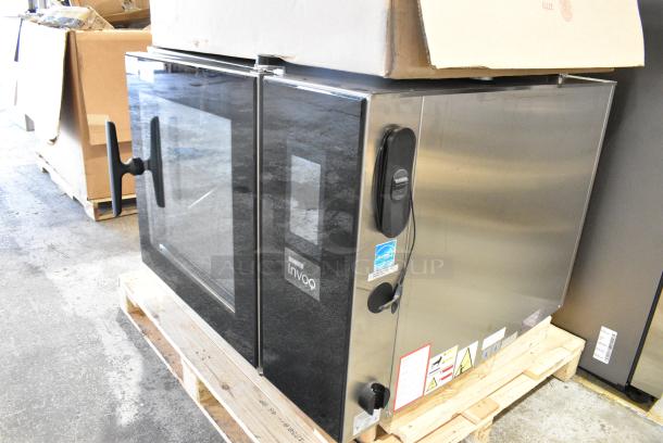 BRAND NEW SCRATCH AND DENT! 2024 Blodgett 62BLE INVOQ Stainless Steel Commercial Single Full Size Combi Oven - Boilerless, 480 Volts, 3 Phase. - Image 3 of 12