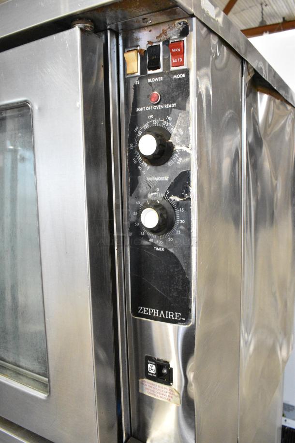 2 Blodgett Stainless Steel Commercial Natural Gas Powered Full Size Convection Oven w/ View Through Doors, Metal Oven Racks and Thermostatic Controls on Commercial Casters. 2 Times Your Bid! - Image 4 of 10