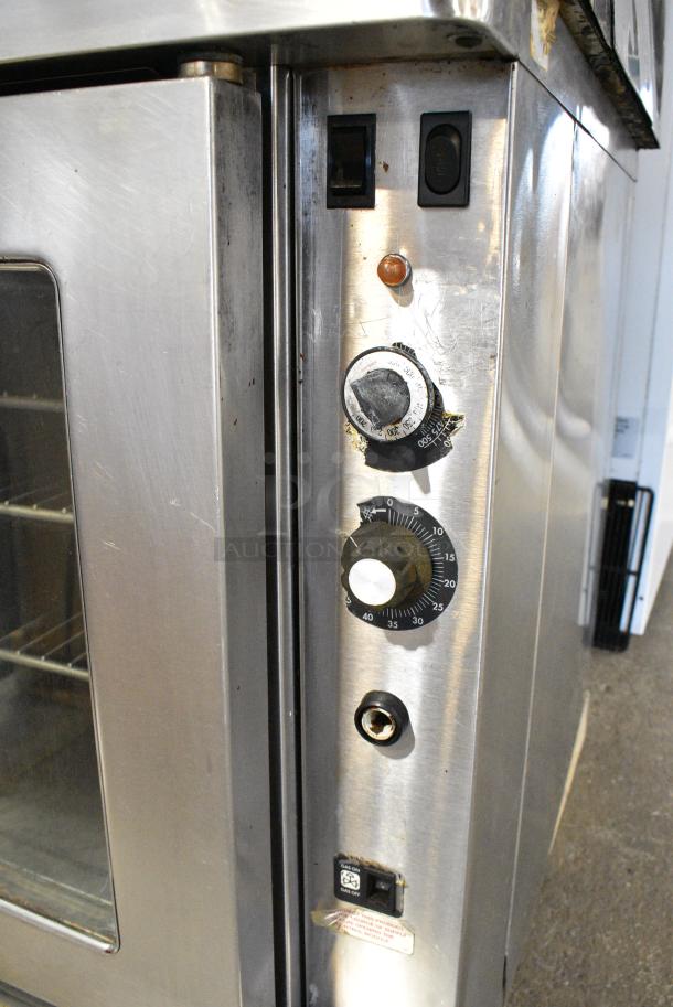 2 Blodgett Stainless Steel Commercial Natural Gas Powered Full Size Convection Oven w/ View Through Doors, Metal Oven Racks and Thermostatic Controls on Commercial Casters. 2 Times Your Bid! - Image 5 of 10