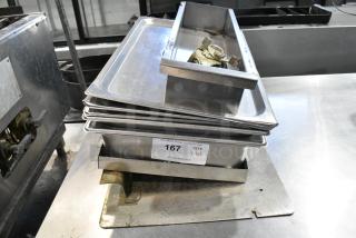 ALL ONE MONEY! Lot of Various Metal Items Including Drop In Bin and Lid