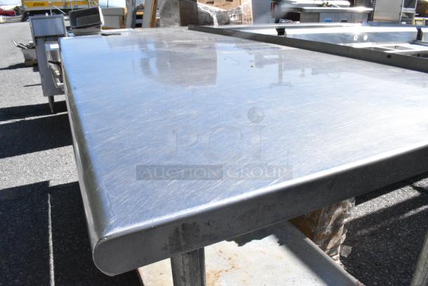 Duke Stainless Steel Table w/ Metal Under Shelf and Commercial Can Opener Mount - Image 4 of 9