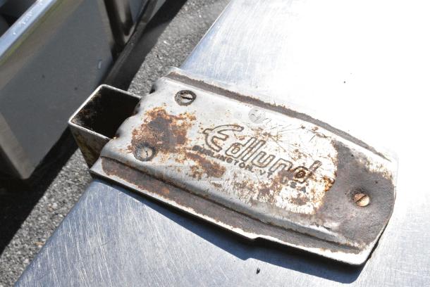 Duke Stainless Steel Table w/ Metal Under Shelf and Commercial Can Opener Mount - Image 5 of 9