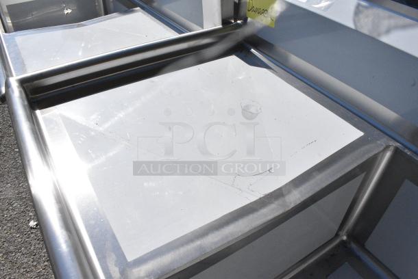 BRAND NEW SCRATCH AND DENT! Regency 600S3242424L Stainless Steel 3 Bay Sink w/ Left Side Drain Board. No Legs. - Image 3 of 6