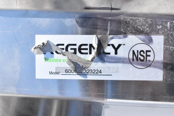 BRAND NEW SCRATCH AND DENT! Regency 600T2323224 Stainless Steel 2 Bay Sink w/ Dual Drain Boards. No Legs. - Image 8 of 8