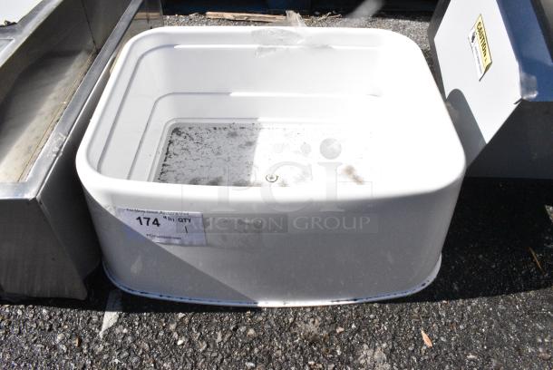 BRAND NEW SCRATCH AND DENT! White Poly Bin - Image 1 of 5