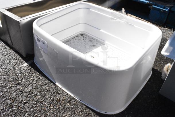 BRAND NEW SCRATCH AND DENT! White Poly Bin - Image 3 of 5
