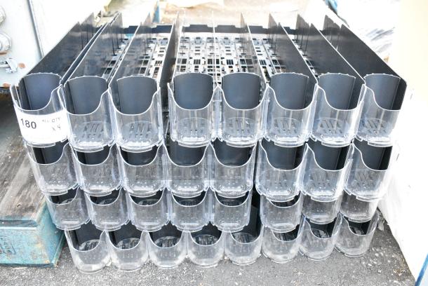 4 BRAND NEW SCRATCH AND DENT! Black Poly Drink Sliders. 4 Times Your Bid! - Image 1 of 3