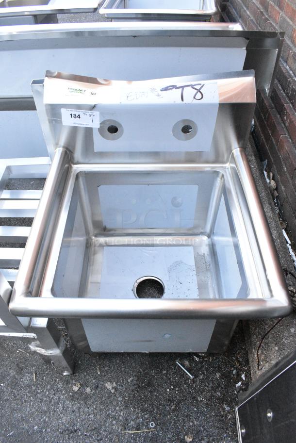 BRAND NEW SCRATCH AND DENT! Regency 600S11717 Stainless Steel Single Bay Sink. No Legs. - Image 1 of 5