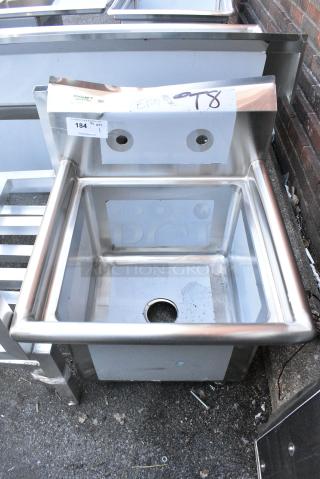 BRAND NEW SCRATCH AND DENT! Regency 600S11717 Stainless Steel Single Bay Sink. No Legs.