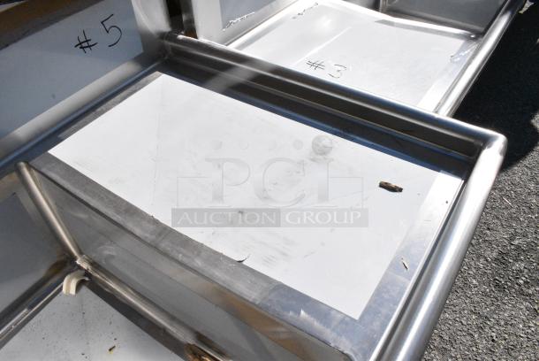 BRAND NEW SCRATCH AND DENT! Regency 600S32030220 Stainless Steel 3 Bay Sink w/ Dual Drain Board. No Legs. - Image 4 of 6