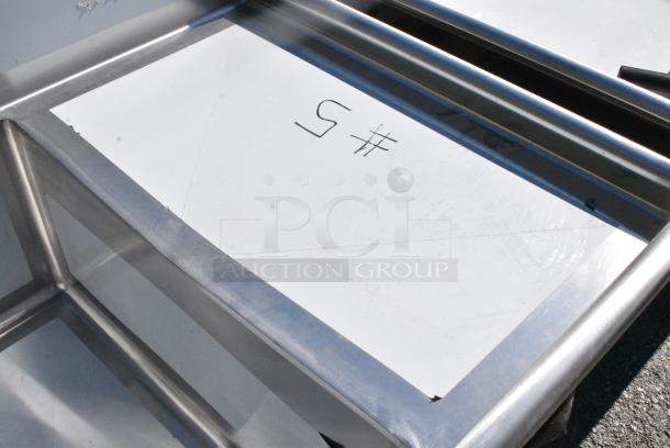 BRAND NEW SCRATCH AND DENT! Regency 600S32030220 Stainless Steel 3 Bay Sink w/ Dual Drain Board. No Legs. - Image 4 of 6
