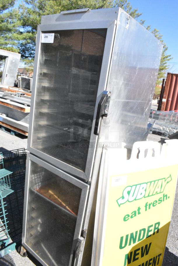 Nu Vu Metal Commercial Enclosed Pan Rack on Commercial Casters. - Image 1 of 7