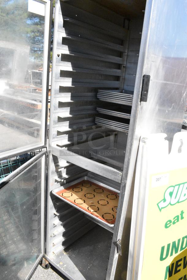 Nu Vu Metal Commercial Enclosed Pan Rack on Commercial Casters. - Image 6 of 7