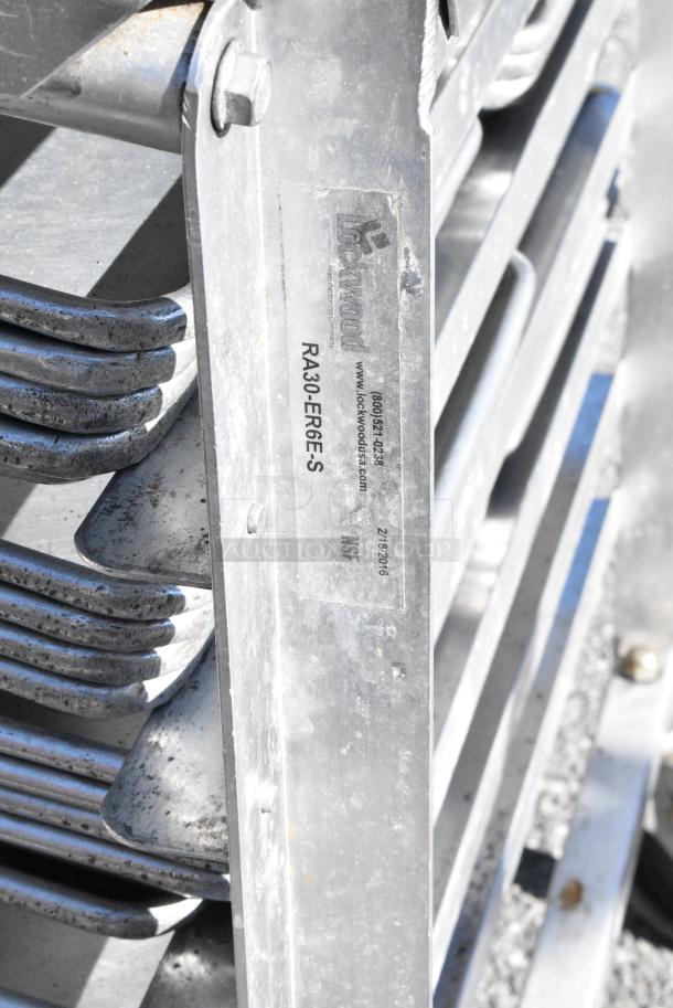 Metal Pan Transport Rack on Commercial Casters w/ 20 Metal Baking Pans. - Image 5 of 5