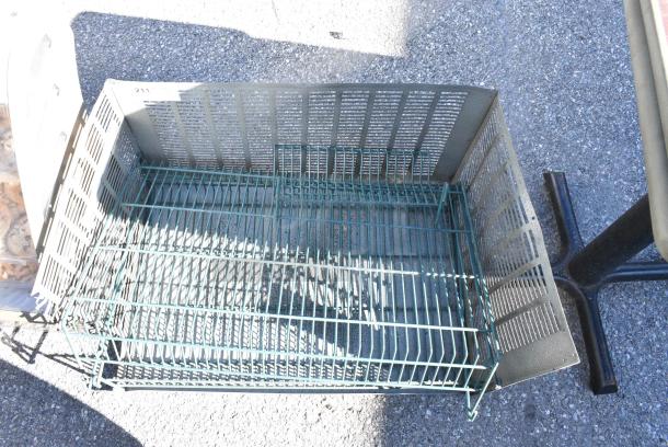 ALL ONE MONEY! Lot of Green Finish Pieces to Wall Mount Storage and Cover for Walk In Compressor - Image 3 of 3