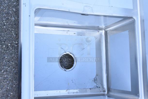 BRAND NEW SCRATCH AND DENT! Regency 600S31620218 Stainless Steel 3 Bay Sink w/ Dual Drain Boards. No Legs. - Image 6 of 8