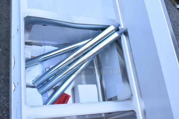 BRAND NEW SCRATCH AND DENT! Regency 600S31620218 Stainless Steel 3 Bay Sink w/ Dual Drain Boards. - Image 8 of 10