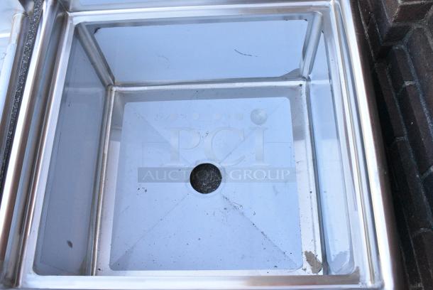 BRAND NEW SCRATCH AND DENT! Steelton 522CS12424 29 1/2" 18-Gauge Stainless Steel One Compartment Commercial Sink without Drainboard - 24" x 24" x 12" Bowl. No Legs. - Image 3 of 4