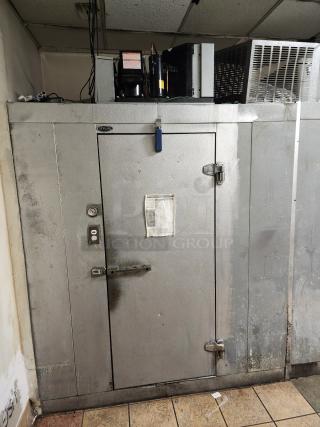 6'x4' Norlake SELF CONTAINED Walk In Cooler Box w/ Copeland RS43C2E-IAA-101 115 Volt, 1 Phase Compressor and Norlake CPB050DC-A 115 Volt, 1 Phase Condenser. Information Provided By The Consignor But Not Verified By PCI Auctions. Picture of the Unit Before Removal Is Included In the Listing.