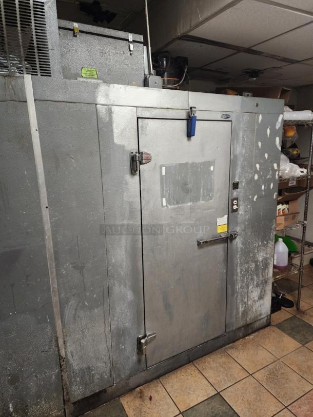 6'x4' Norlake SELF CONTAINED Walk In Freezer Box w/ Copeland RS64C2E-CAV-101 208/230 Volt, 1 Phase Compressor and Norlake Condenser. Information Provided By The Consignor But Not Verified By PCI Auctions. Picture of the Unit Before Removal Is Included In the Listing. - Image 1 of 13