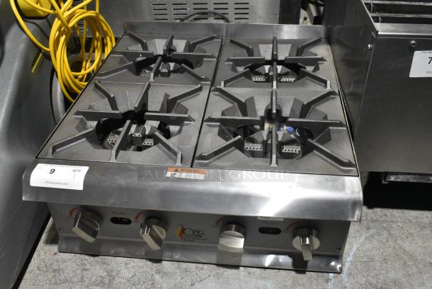 BRAND NEW SCRATCH AND DENT! 2024 Cooking Performance Group CPG 351RCPG24NL Stainless Steel Commercial 4 Burner Gas Countertop Range / Hot Plate - 88,000 BTU. - Image 8 of 8