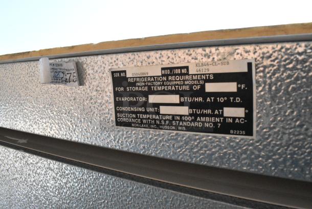 6'x4' Norlake SELF CONTAINED Walk In Freezer Box w/ Copeland RS64C2E-CAV-101 208/230 Volt, 1 Phase Compressor and Norlake Condenser. Information Provided By The Consignor But Not Verified By PCI Auctions. Picture of the Unit Before Removal Is Included In the Listing. - Image 13 of 13