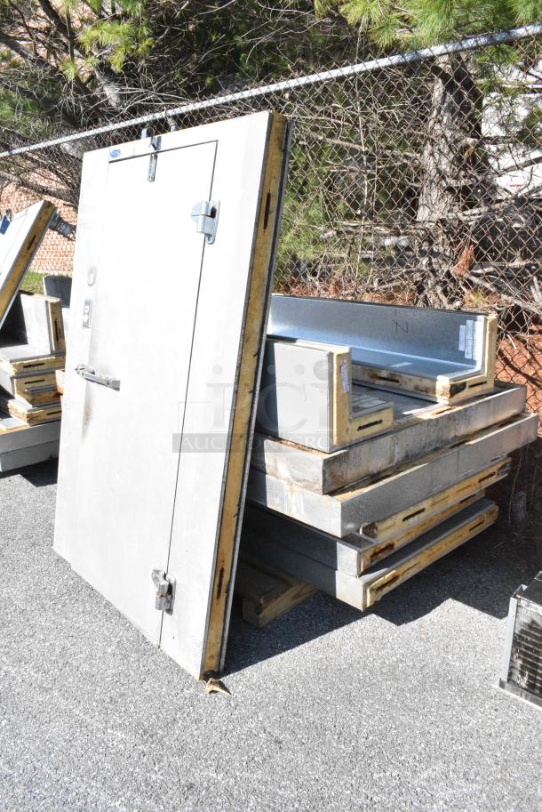 6'x4' Norlake SELF CONTAINED Walk In Cooler Box w/ Copeland RS43C2E-IAA-101 115 Volt, 1 Phase Compressor and Norlake CPB050DC-A 115 Volt, 1 Phase Condenser. Information Provided By The Consignor But Not Verified By PCI Auctions. Picture of the Unit Before Removal Is Included In the Listing. - Image 6 of 13